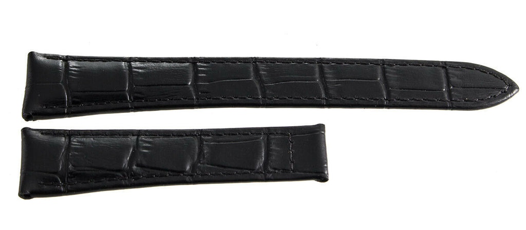 Raymond Weil Men's 20mm x 16mm Black Leather Watch Band Strap V1.17