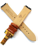 Aqua Master Brown Leather Special Watch Band Strap 19mm