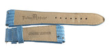 Techno Master 22mm Sky Blue Genuine Lizard Leather Watch Band Strap