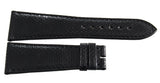 Genuine Chopard 25mm x 18mm Black Lizard Leather Watch Band Strap 105