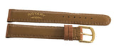 Rotary Women's 17mm Brown Genuine Leather Gold Buckle Watch Strap Band