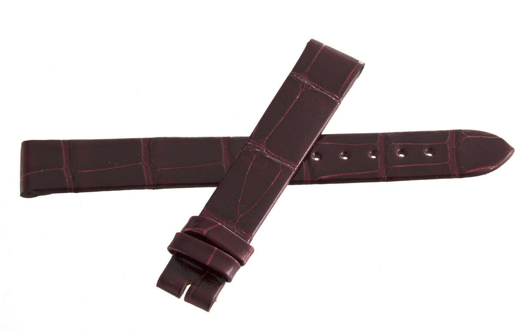 Genuine Longines 13mm x 12mm Burgundy Shiny Watch Band Strap