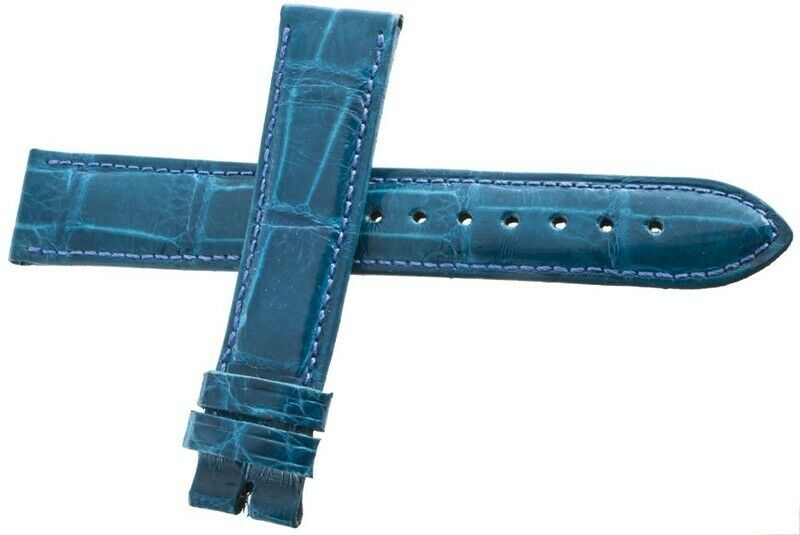 LOCMAN WOMENS 18MM TURQUOISE LEATHER WATCH BAND STRAP