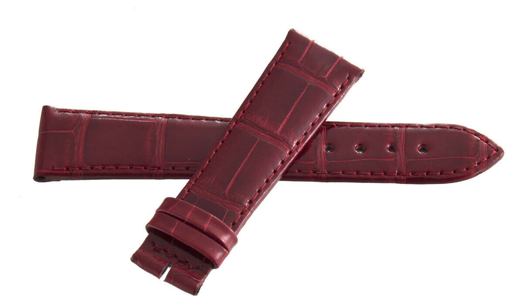 Genuine Longines 19mm x 16mm Red Leather Watch Band Strap L682145132