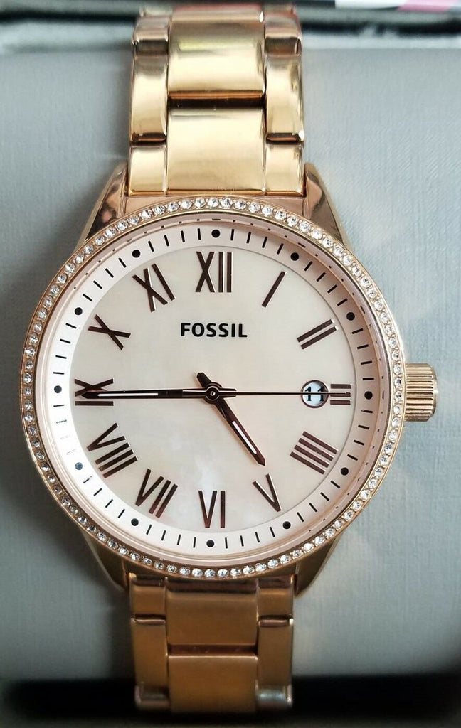 Fossil BQ3210 Blythe Rose Gold Dial Rose Gold Stainless Steel Women's Watch