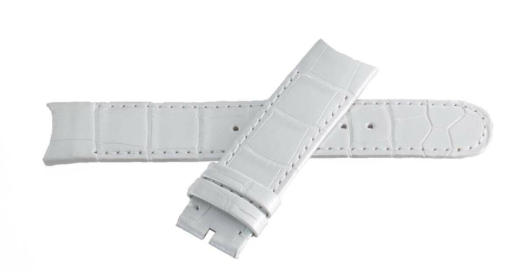 Dior Men's 19mm x 19mm Silver Leather Watch Band Strap