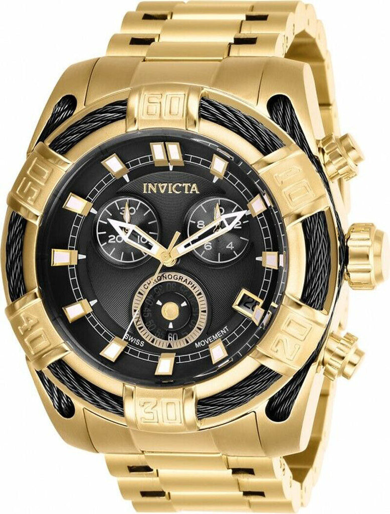 Invicta 26991 Bolt Black Dial Gold Tone Stainless Steel Chronograph Men's Watch
