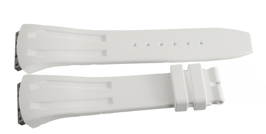 Audemars Piguet Royal Oak Concept 27mm x 19mm White Rubber Watch Band Strap