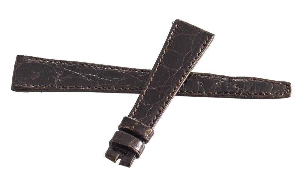 Girard Perregaux Women's 20mm x 14mm Brown Alligator Leather Watch Band