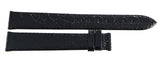 Genuine Longines 18mm x 16mm Black Leather Watch Band Strap L682100441