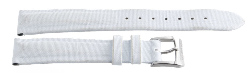 Raymond Weil Geneve 14mm x 13mm White Fabric Watch Band Strap