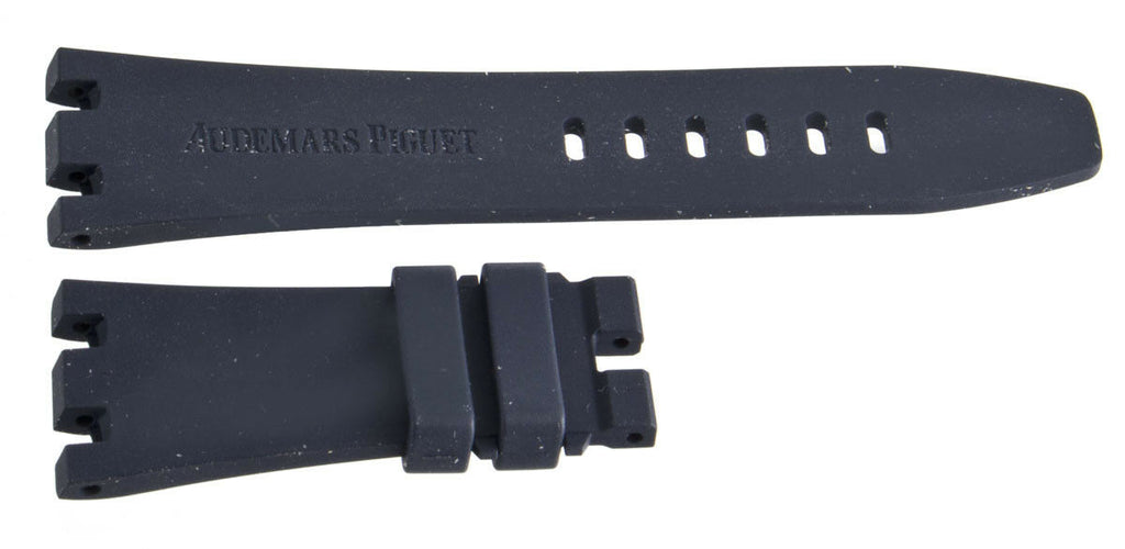 Audemars Piguet 24mm x 18mm Navy Blue Rubber Watch Band Strap
