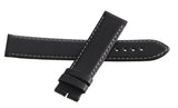 Tissot 19mm x 18mm Black Leather Watch Band Strap