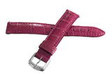 David Yurman 15mm Pink Leather Silver Buckle Watch Band Strap