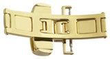 Tissot Men's 19mm Gold Tone Stainless Steel Deployment Buckle Clasp