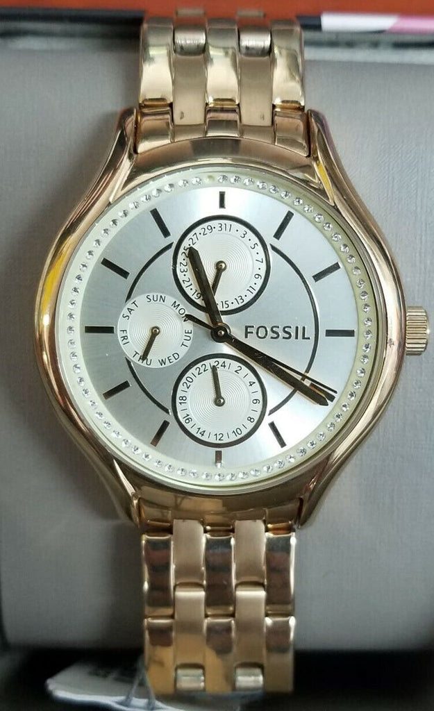 Fossil BQ1583 Day Dream Gold Tone Dial Gold Tone Stainless Women's Watch