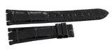 Genuine Longines 19mm x 14mm Black Leather Watch Band Strap L682136875