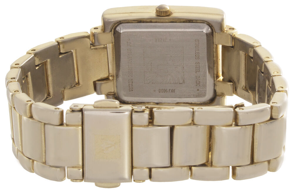 Anne Klein Womens Mother of Pearl Dial Gold Tone Metal Bracelet Watch AK/1698