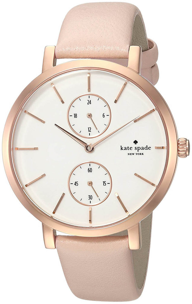 Kate Spade KSW1335 Monterey White Dial Pink Leather Strap Women's Watch