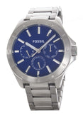 Fossil BQ1298 Blue Dial Stainless Steel Multifunction Men's Watch