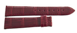 Genuine Longines 19mm x 16mm Red Leather Watch Band Strap L682145132