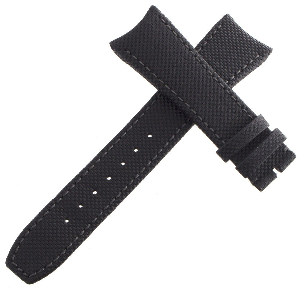 Raymond Weil Mens 22mm x 18mm Black Fabric Watch Band Strap TO8443 1.13
