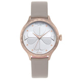 Kate Spade KSW1538 Rosebank Scallop Grey Dial Taupe Leather Strap Women's Watch