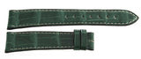Zenith 20mm x 16mm Green Leather Watch Band Strap 20-460