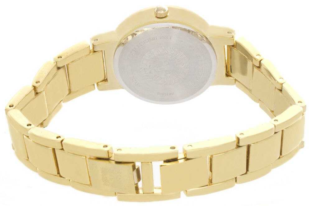 Anne Klein Women's Pearl Dial Gold Tone Bracelet Quartz Watch AK/1888MPGB