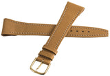 Mirexal 20mm Brown Leather Gold Buckle Watch Band Strap