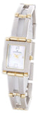 Anne Klein Women's Mother of Pearl Dial Two-Tone Crystals Square Watch 10/8533