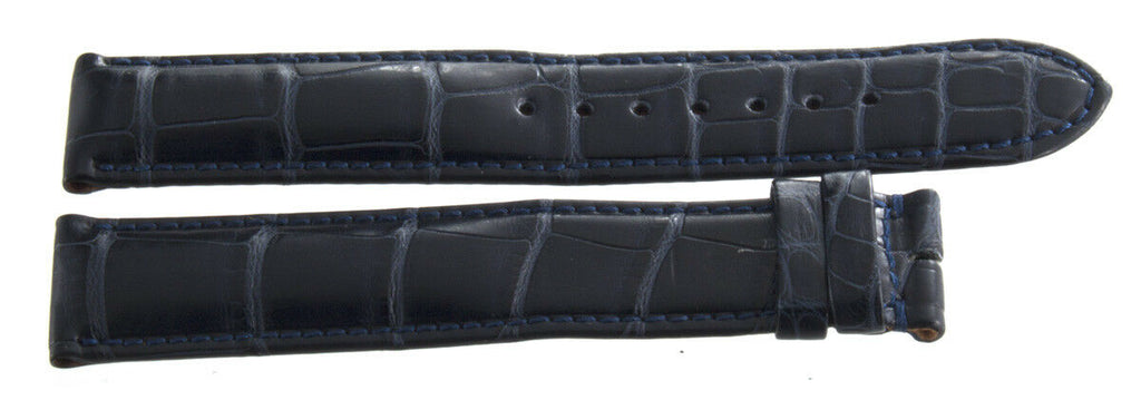 Chronoswiss 18mm x 18mm Dark Blue Leather Men's Watch Band CL
