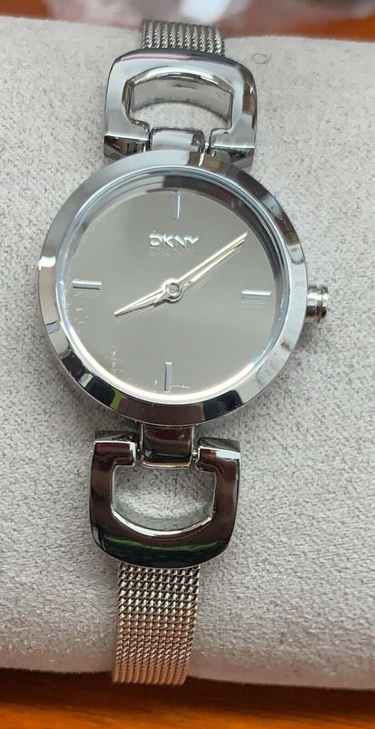 DKNY NY2100 Silver Dial Stainless Steel Mesh Women's Watch