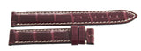 Genuine Longines 14mm x 14mm Burgundy Leather Watch Band L682110751