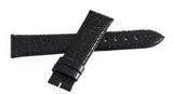 Genuine Longines 18mm x 16mm Black Lizard Leather Watch Band Strap L682135216