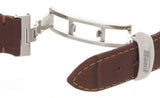 Tissot 18mm Men's Brown Leather Watch Band Strap W/ Steel Buckle