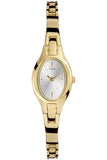 Guess Women's Silver Dial Gold-tone Bracelet Watch G56033L