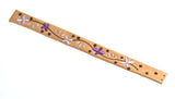 New! PIAGET Women's 13mm Beige Floral Leather Watch Band Strap GLB