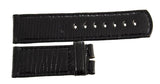 LOCMAN Men's 25mm x 24mm Black Lizard Leather Watch Band