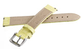 Invicta 18mm x 16mm Light Green Alligator Leather Watch Band Silver Tone Buckle