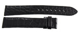 Cartier 18mm x 16mm Black Leather Watch Band Strap