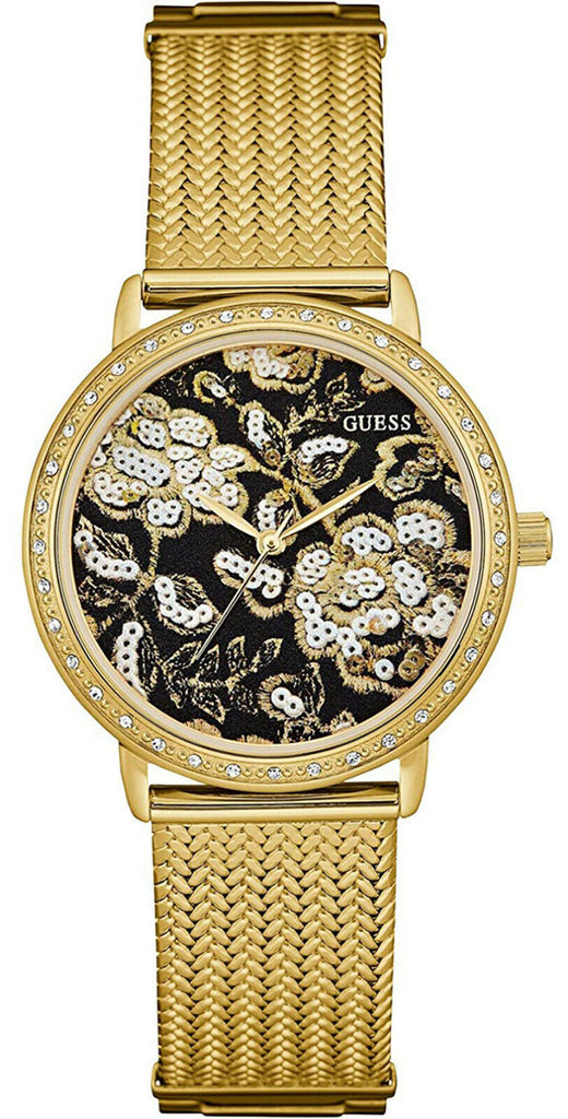 Guess W0822L2 Willow Black Dial Gold Plated Stainless Steel Women's Watch