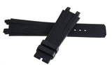 Ulysse Nardin 18mm x 18mm Black Rubber Watch Band For New Sceleton