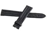 Rotary Mens 18mm Genuine Leather Black Watch Strap Band