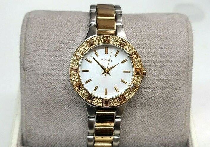DKNY NY8742 Chambers Mother of Pearl Dial Two Tone Stainless Women's Watch