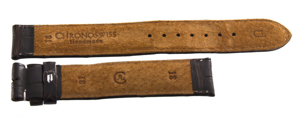 Chronoswiss 18mm x 18mm Brown  Leather Watch Band CL