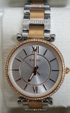 FOSSIL ES4342 Carlie Three-Hand Two-Tone Stainless Steel 35mm Ladies Watch