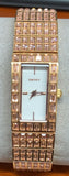 DKNY NY8440 "Glitz" Rose Gold-tone Baguette Crystals Watch
