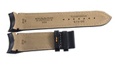 Tissot 24mm x 22mm  Black Leather Orange Stitching Watch Band Strap