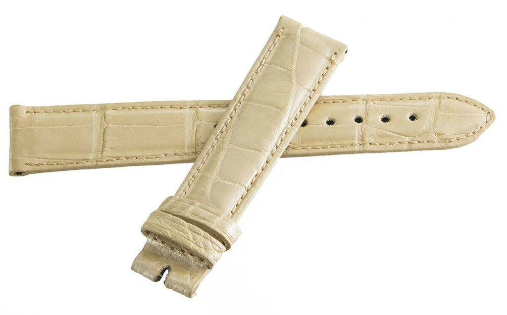 Locman Women's 18mm x 16mm Beige Leather Watch Band Strap